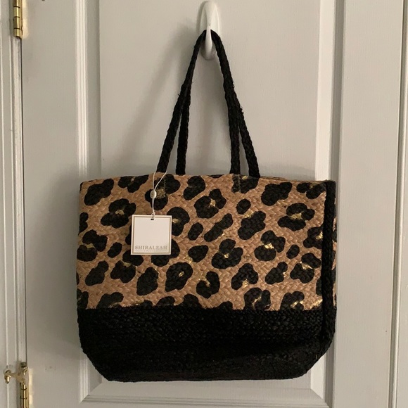 NWT Shiraleah Kumo leopard tote - Picture 2 of 8